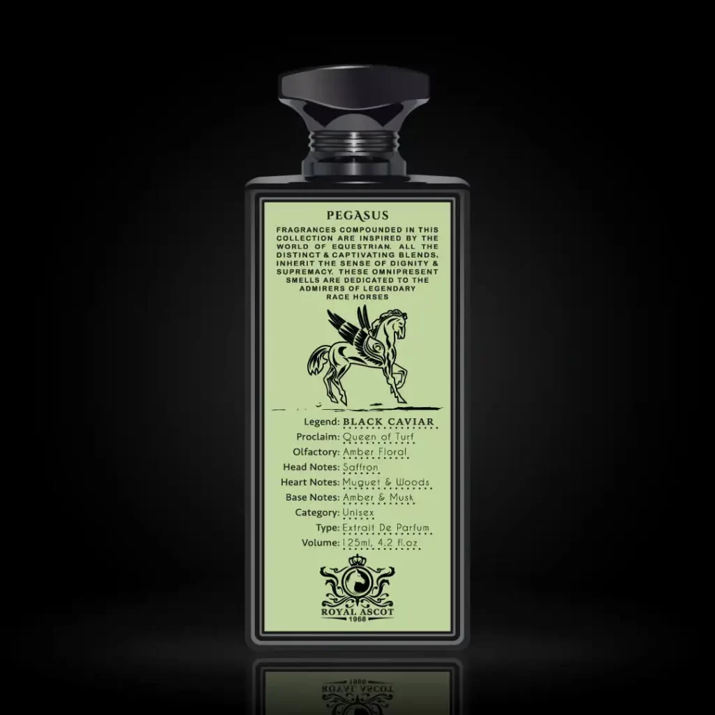 black caviar perfume bottle